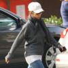 L'actrice Halle Berry est allée chercher sa fille Nahla à la sortie de l'école à Los Angeles. Le 29 janvier 2013.