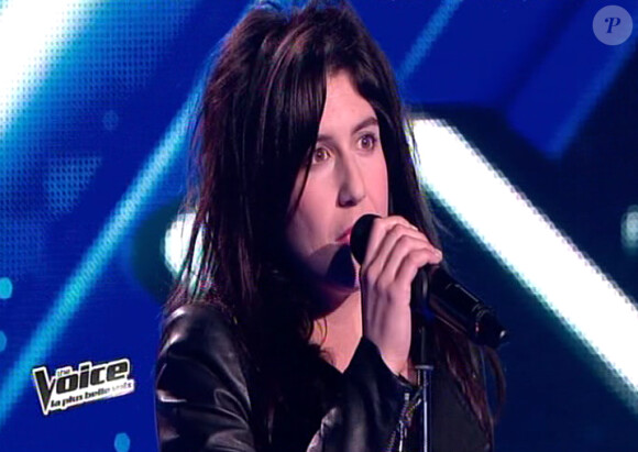 Sarah Callibot dans The Voice 2 le samedi 2 février 2013 sur TF1