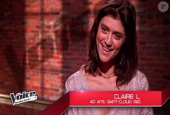 Claire L. des L5 dans The Voice 2 le samedi 2 février 2013 sur TF1