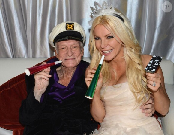 Hugh Hefner et Crystal Harris se sont mariés au célèbre manoir Playboy à Los Angeles le 31 décembre 2012.