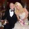 Mariage de Hugh Hefner (86 ans) et Crystal Harris (26 ans) au célèbre manoir Playboy à Los Angeles le 31 décembre 2012.