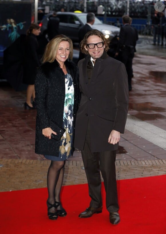 Le prince Bernhard et la princesse Annette. La famille royale d'Orange-Nassau était rassemblée au Théâtre Beatrix d'Utrecht le 1er février 2013 pour célébrer les 75 ans de la reine Beatrix des Pays-Bas, née le 31 janvier 1938.