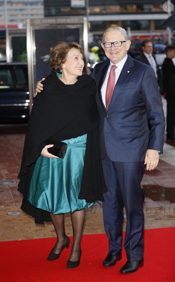 La princesse Margriet et Pieter Van Vollenhoven. La famille royale d'Orange-Nassau était rassemblée au Théâtre Beatrix d'Utrecht le 1er février 2013 pour célébrer les 75 ans de la reine Beatrix des Pays-Bas, née le 31 janvier 1938.