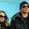 Sergeï Filine, le directeur artistique du Bolchoï, donne une conference de presse en compagnie de sa femme Maria à Moscou, le 3 fevrier 2013.