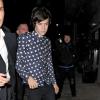 Harry Styles, du groupe One Direction, a fêté son anniversaire avec des amis au nightclub Alibi à Londres jusqu'à 3h puis dans une maison privée jusqu'à 4h30 du matin. Le 1er février 2013.
