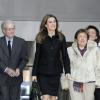 La princesse Letizia, présidente d'honneur de l'Association espagnole de lutte contre le cancer, présidait le 4 février 2013 dans le cadre de la Journée mondiale contre le cancer le Forum 'Pour une approche globale', au siège de la société Garrigues, à Madrid.
