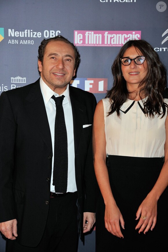 Patrick Timsit et Géraldine Nakache pendant la 20e cérémonie des Trophées du Film Français au Palais Brogniart à Paris, le 5 février 2013.