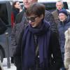 Anne Hathaway est arrivée à Paris, Gare du Nord, le 6 février 2013.