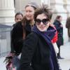 Anne Hathaway à son arrivée à Paris, le 6 février 2013.