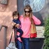 Denise Richards emmène sa fille adoptive Eloise chez le docteur. Photo prise à Santa Monica, le 6 février 2013.