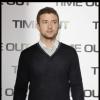 Justin Timberlake en promo pour Time Out, à Paris, le 4 novembre 2011.