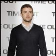  Justin Timberlake en promo pour Time Out, à Paris, le 4 novembre 2011. 
  