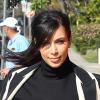 Kim Kardashian, enceinte et très en beauté, se rend au Fairmont Miramar Hotel pour une conférence sur les médias sociaux suivie d'un déjeuner au restaurant Stanley's. Los Angeles, le 6 février 2013.