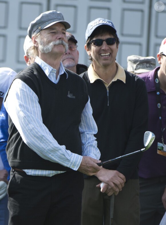 Bill Murray et Ray Romanoau Monterey Peninsula Country Club lors du AT&T National Pro Am de Pebble Beach le 6 février 2013