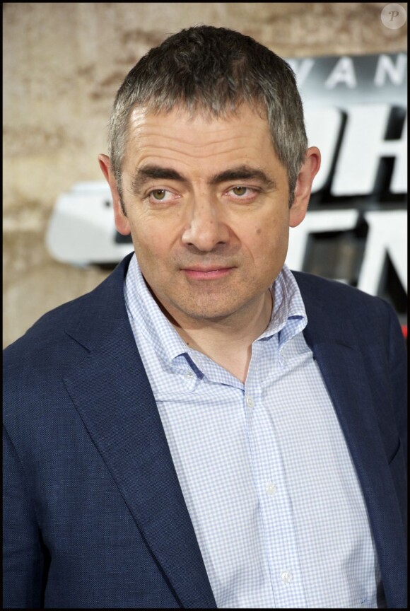 Rowan Atkinson au photocall de Johnny English, le retour, à Madrid, le 26 septembre 2011.
