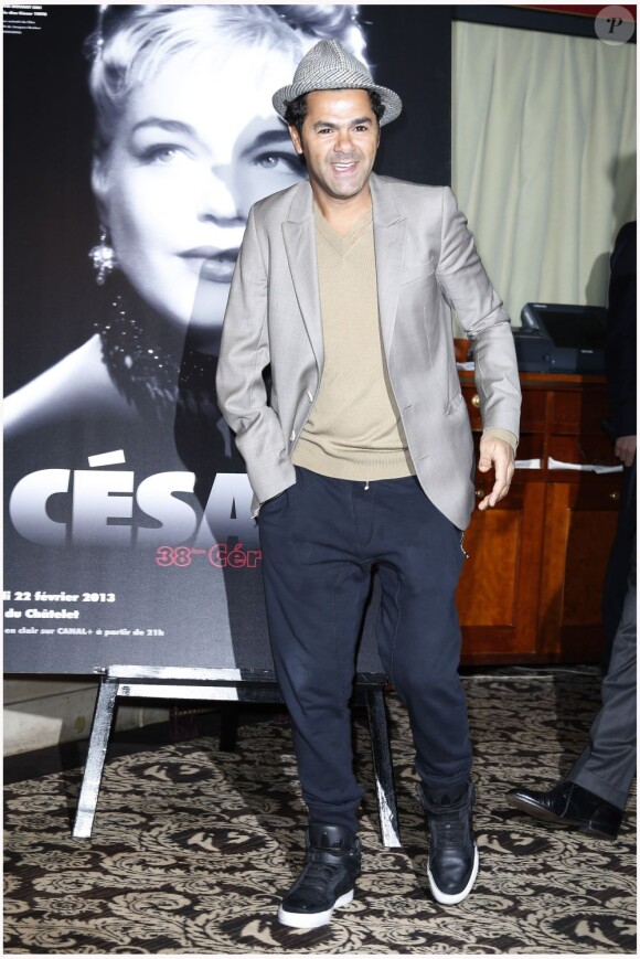 Jamel Debbouze lors du déjeuner des César au Fouquet's à Paris le 2 fevrier 2013.