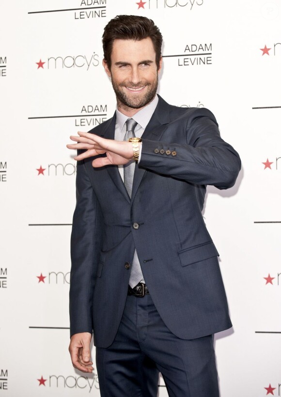 Adam Levine lors du lancement de son parfum le 7 février 2013 à Los Angeles.