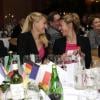 Alizé Cornet, Kristina Mladenovic et Pauline Parmentier lors du dîner officiel de Fed Cup à Limoges le 7 février 2013 avant la rencontre face à l'Allemagne