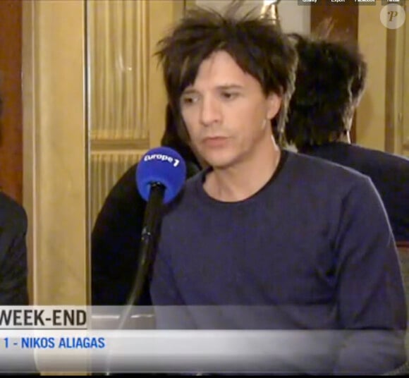 Nicola Sirkis dans Les Incontournables de Nikos Aliagas sur Europe 1, le dimanche 10 février 2013.