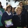Marine Lorphelin et Bernadette Chirac lors de la grande fête des Pièces Jaunes, le samedi 9 février 2013 à Nice.