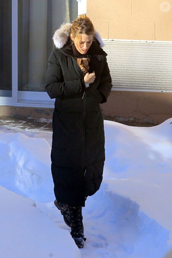Blake Lively à Sudbury, au Canada le 8 février 2013.