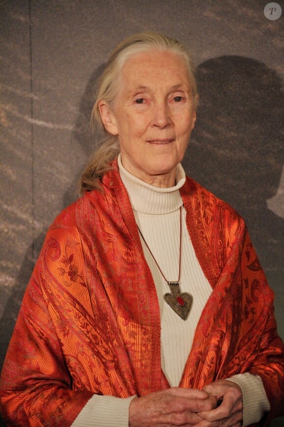 Jane Goodall à l'avant-première de Chimpanzés au Grand Rex à Paris, le 12 février 2013.