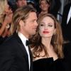 Brad Pitt et Angelina Jolie lors de la cérémonie des Oscars 2012