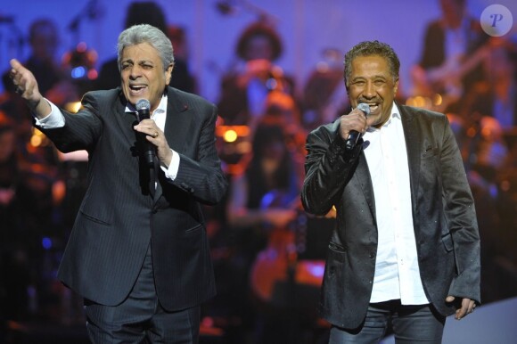 Enrico Macias et Khaled aux Victoires de la Musique le 8 fevrier 2013