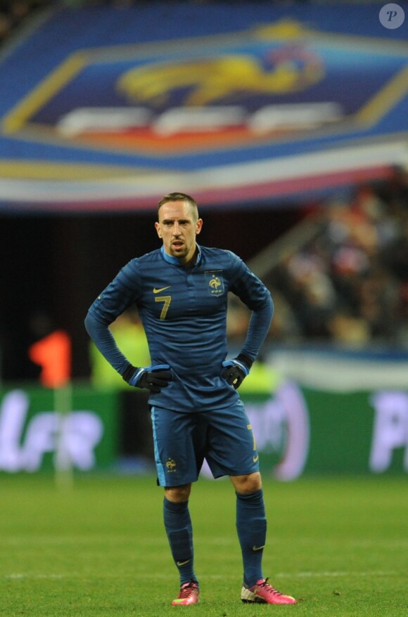 Franck Ribéry lors du match France-Allemagne au Stade de France à Saint-Denis le 6 février 2013