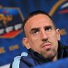 Franck Ribéry lors d'une conférence de presse avec l'équipe de France le 5 février 2013 au Stade de France à Saint-Denis