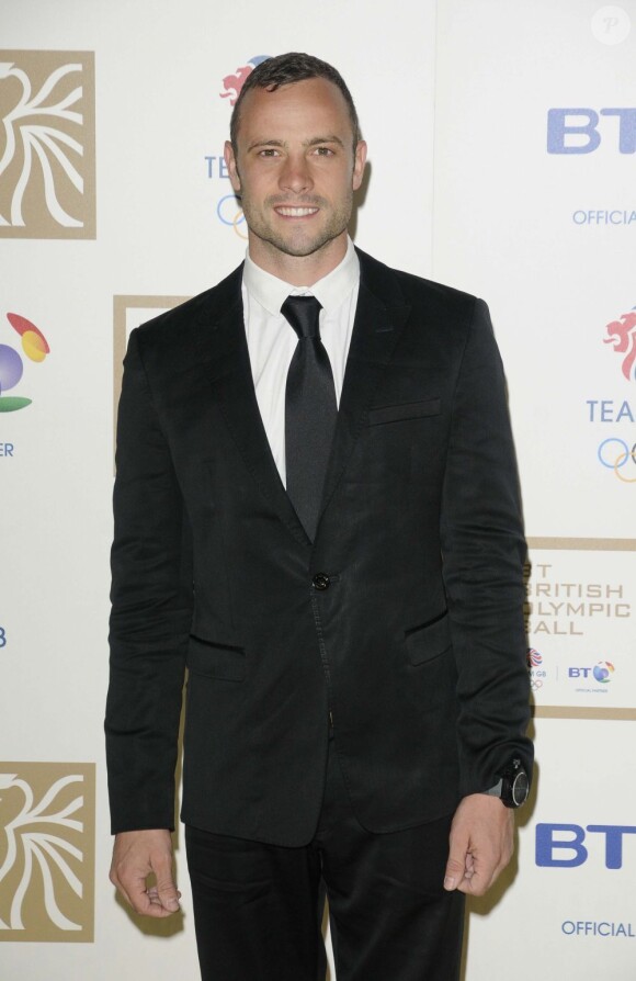 L'athlète Oscar Pistorius arrive au British Olympic Ball à Londres en novembre 2012