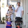 Alyson Hannigan et sa petite famille le 26 janvier 2013 à Beverly Hills.