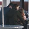 Jennifer Garner, Ben Affleck et leur fille Seraphina au Brentwood Country Mart, à Brentwood, le 13 février 2013