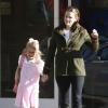Jennifer Garner va chercher Violet à l'école à Santa Monica,le 13 février 2013