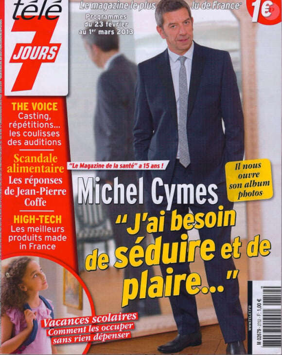 Michel Cymes en couverture de Télé 7 Jours en kiosques le 18 février 2013