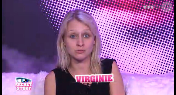 Virginie dans la quotidienne de Secret Story 6 sur TF1 le jeudi 19 juillet 2012