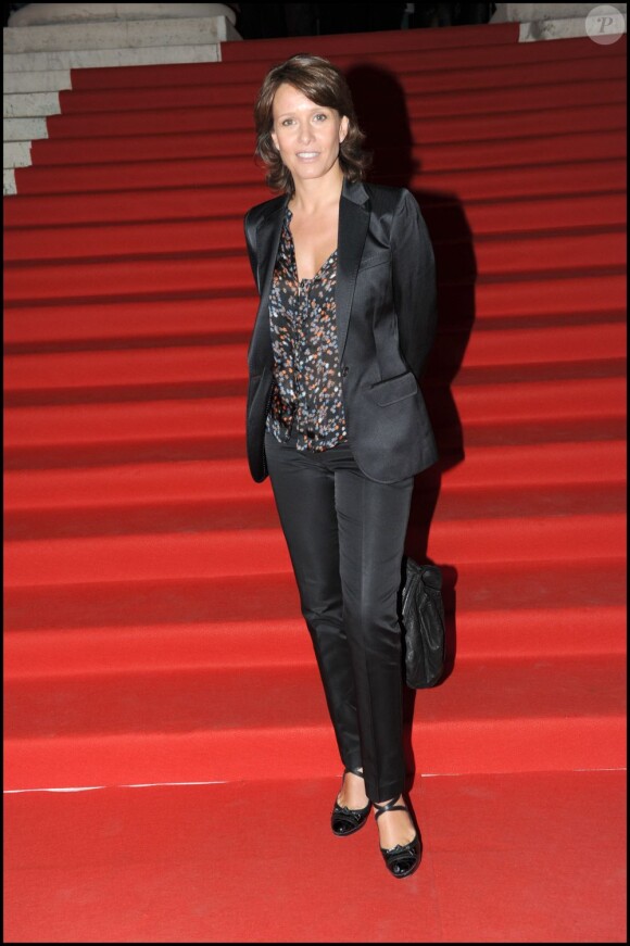 Carole Rousseau au cocktail de rentrée de TF1, au Palais Brongniart à Paris, le 13 septembre 2010.