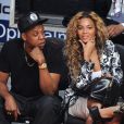 Jay-Z et Beyoncé lors du All Star Game 2013 à Houston, le 17 février 2013