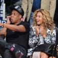 Jay-Z et Beyoncé lors du All Star Game 2013 à Houston, le 17 février 2013