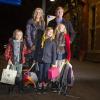 Le prince Willem-Alexander des Pays-Bas, la princesse Maxima et leurs filles Catharina-Amalia, Alexia et Ariane le 15 février 2013 à Amsterdam en partance pour l'Autriche et les sports d'hiver à Lech am Arlberg, leur break hivernal annuel.