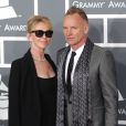 Sting et sa femme Trudie Styler à la 55e cérémonie des Grammy Awards à Los Angeles le 10 février 2013.