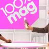 Faustine Bollaert sur le plateau de son émission 100% Mag, diffusée le 18 février 2013.