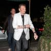 Johnny Hallyday et Jean Reno ont dîné chez Madeo à West Hollywood, le 18 février 2013.