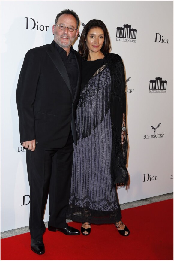 Jean Reno et sa femme Zofia - soirée d'inuaguration de la Cité du Cinéma à Saint-Denis, le 21 septembre 2012.