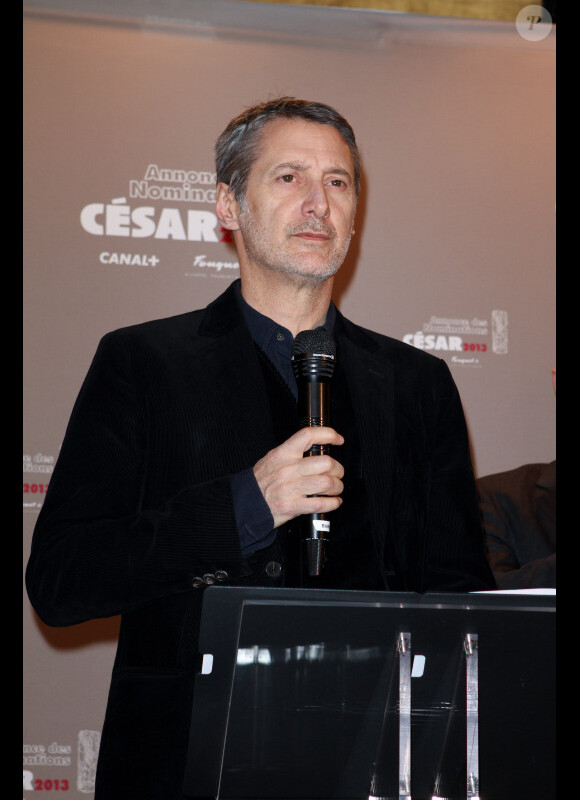 L'acteur Antoine de Caunes le 25 janvier 2013 à Paris.