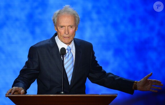 Clint Eastwood donnait un discours à la convention républicaine, le 30 août 2012 à Tampa.