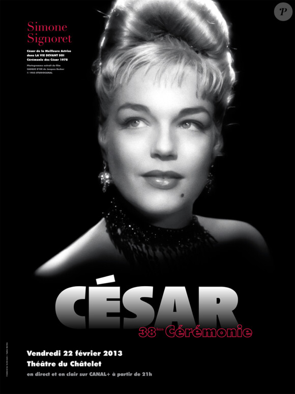 L'affiche de la 38e édition de la cérémonie des César, qui a lieu le 22 février 2013