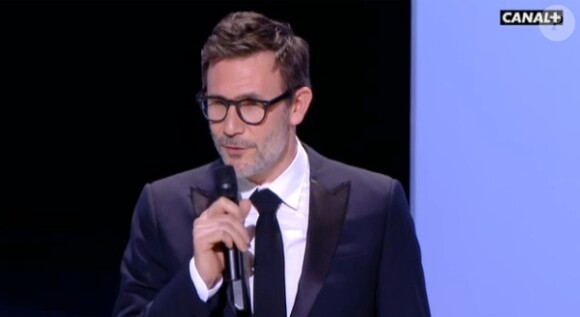 Michel Hazanavicius rend hommage à Kevin Costner, César d'honneur 2013.