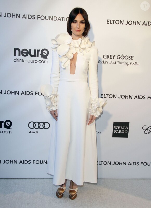 Paz Vega à la soirée organisée par la fondation Elton John, en marge des Oscars, à Los Angeles, le 24 février 2013.