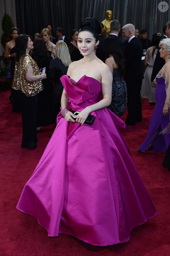 Fan Bingbing à la 85e cérémonie des Oscars à Hollywood le 24 février 2013.